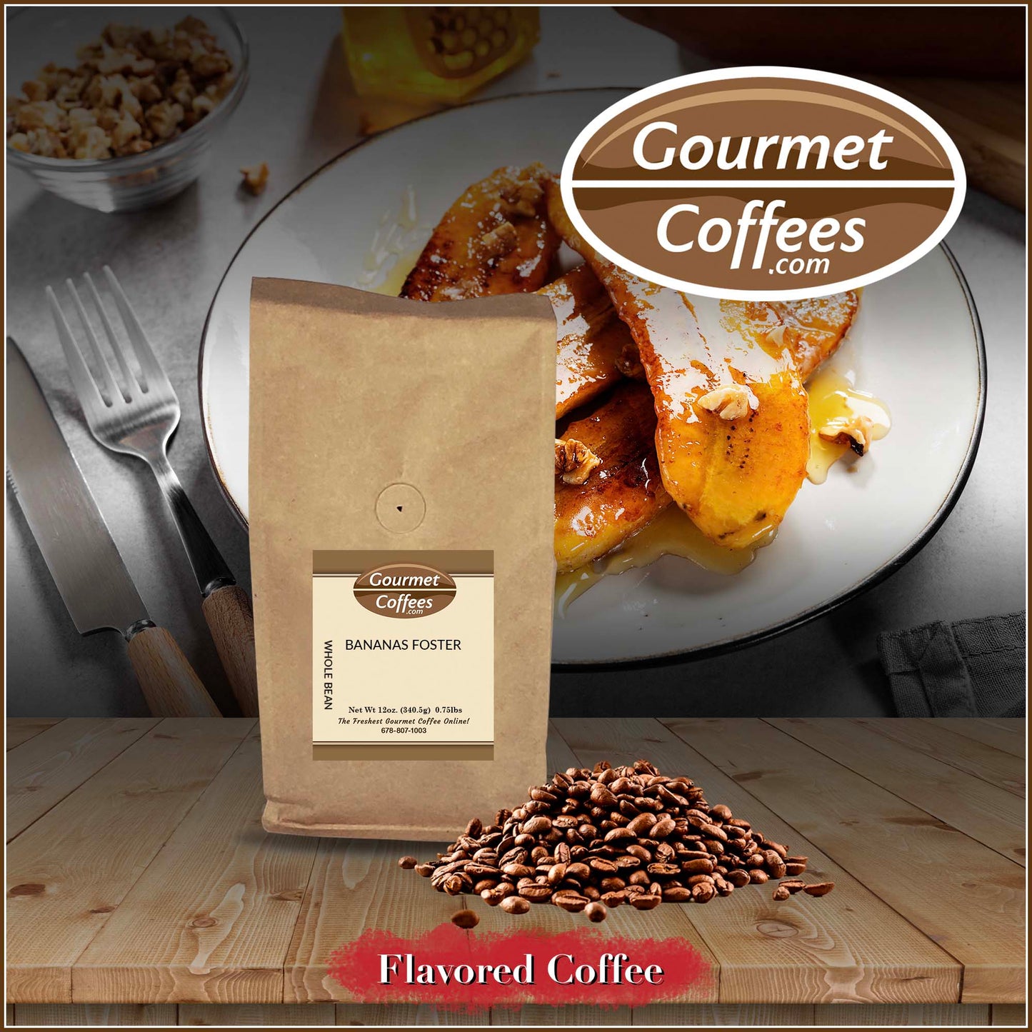 Bananas Foster Flavored Coffee