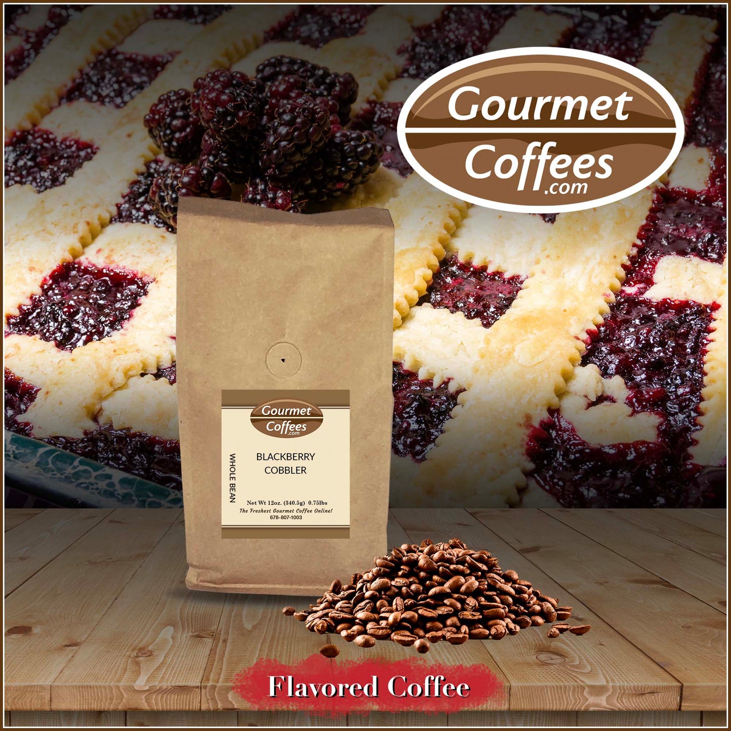Blackberry Cobbler Flavored Coffee