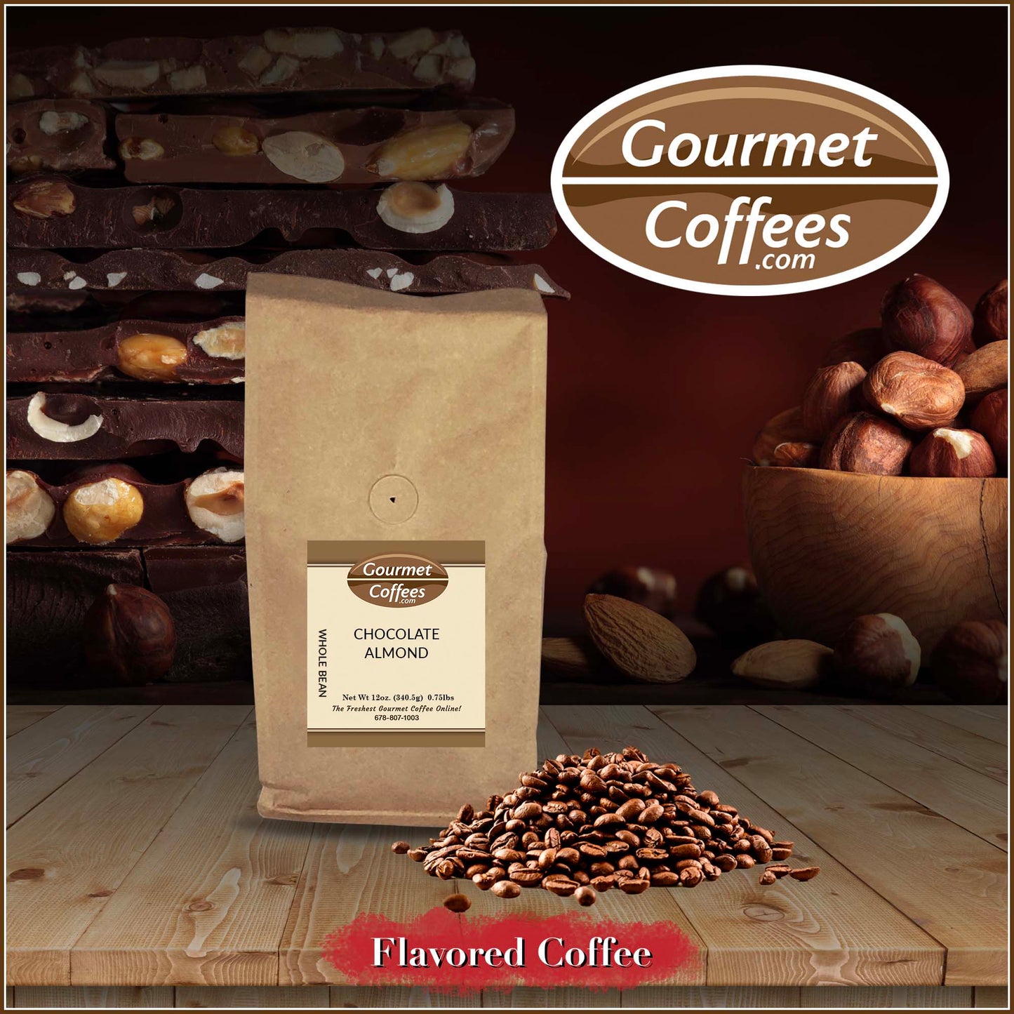 Chocolate Almond Flavored Coffee