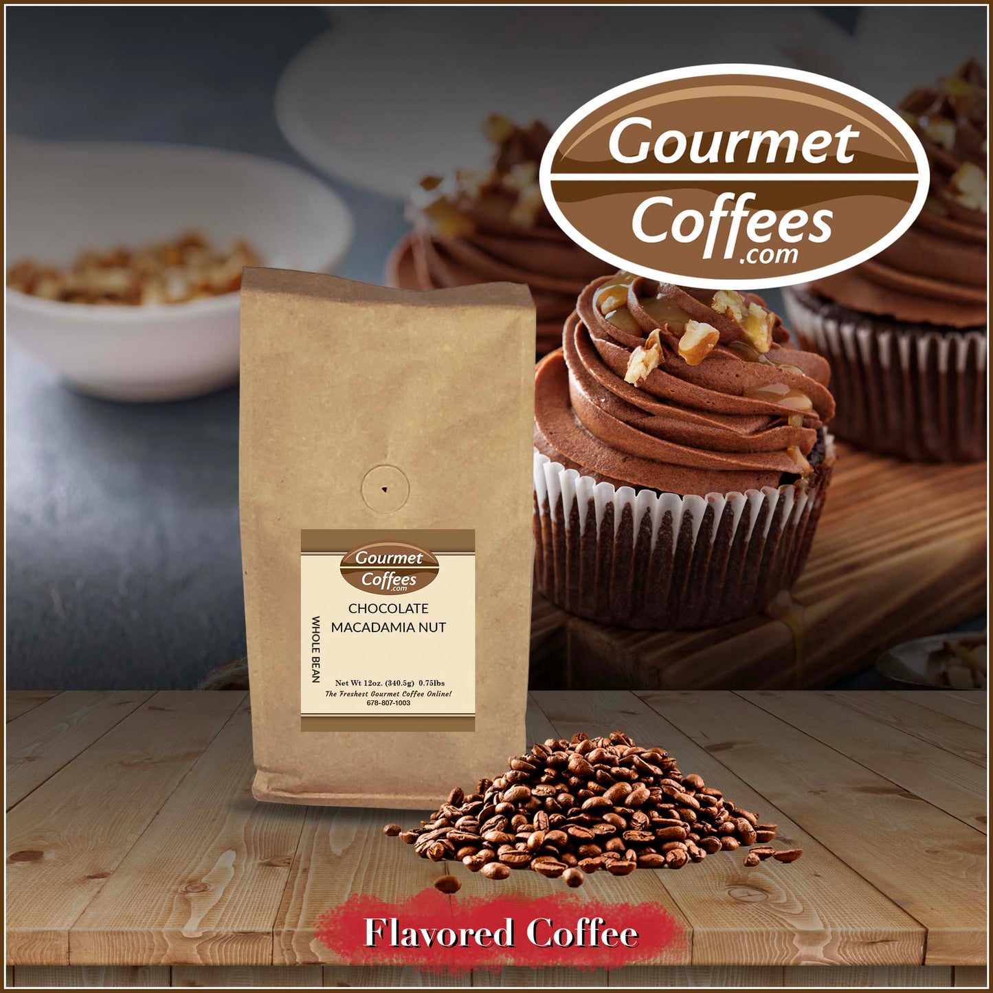 Chocolate Macadamia Nut Flavored Coffee