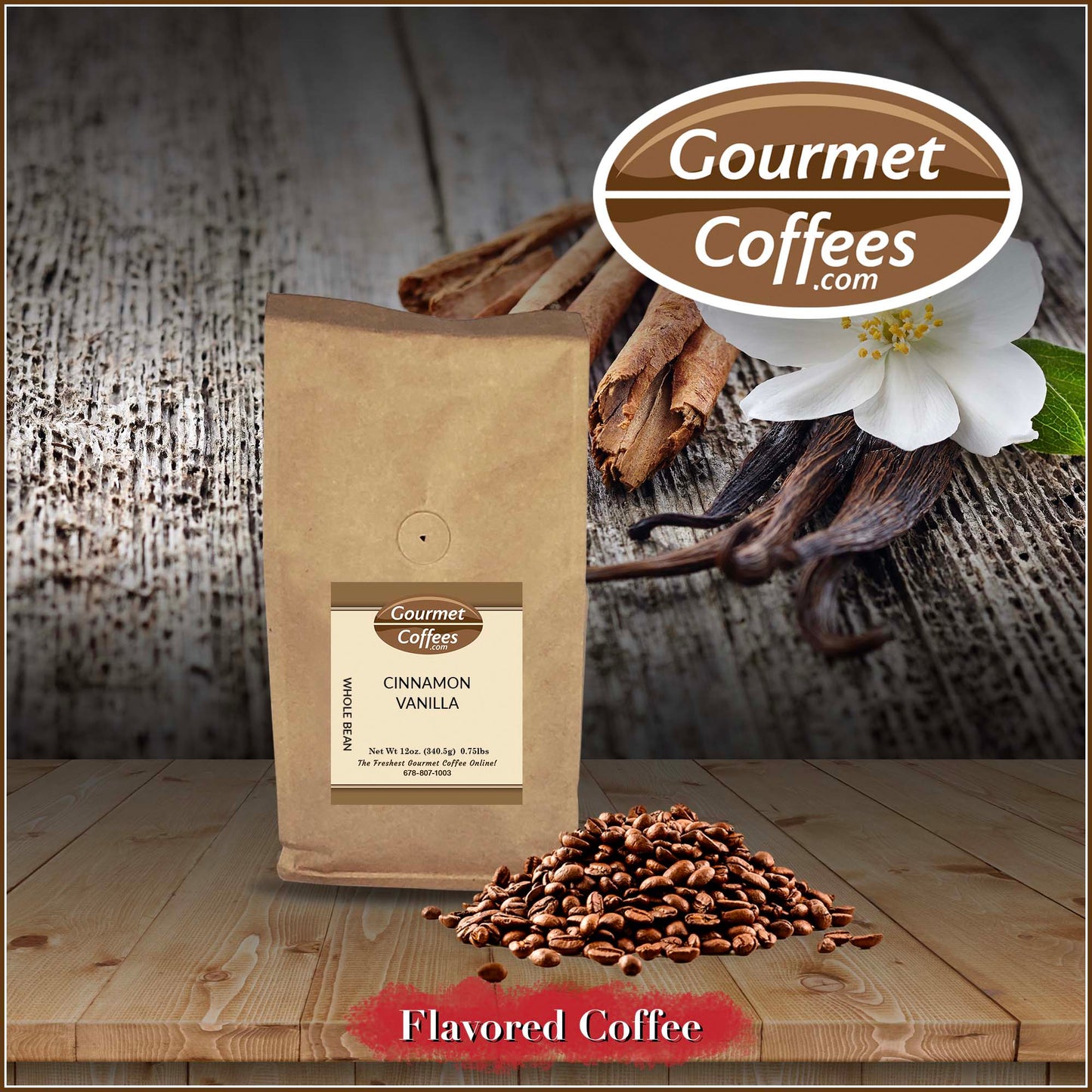 Cinnamon Vanilla Flavored Coffee