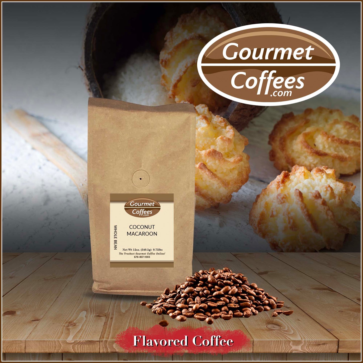 Coconut Macaroon Flavored Coffee