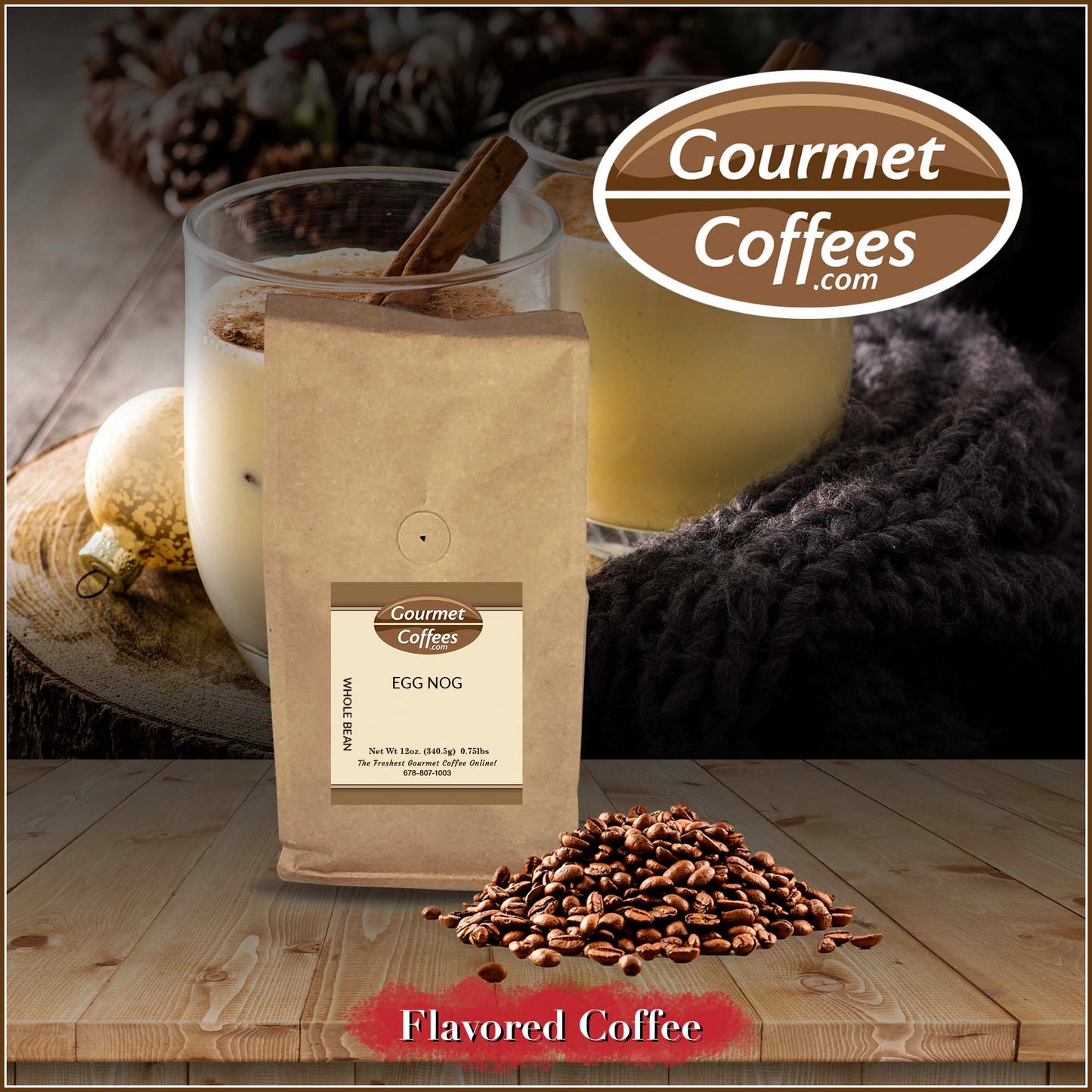 Egg Nog Flavored Coffee
