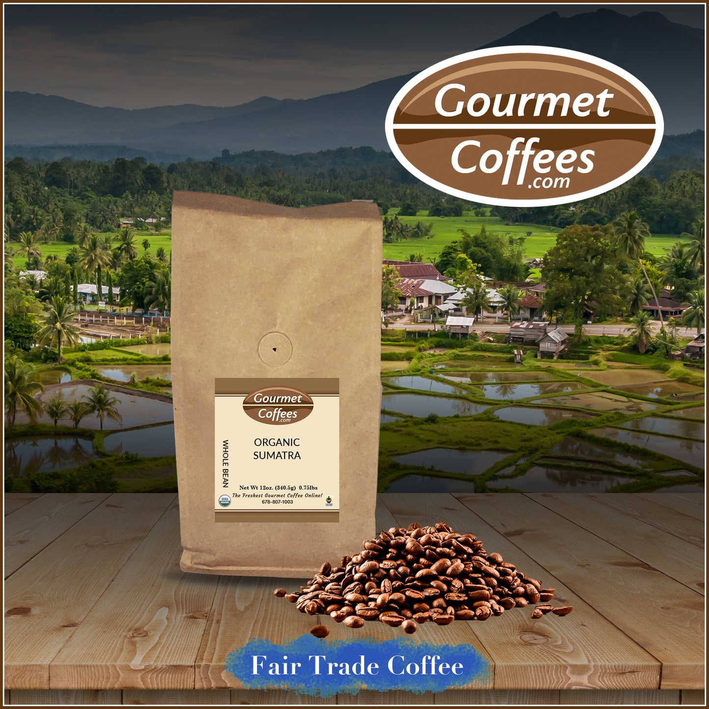 Organic Sumatra Fair Trade Coffee