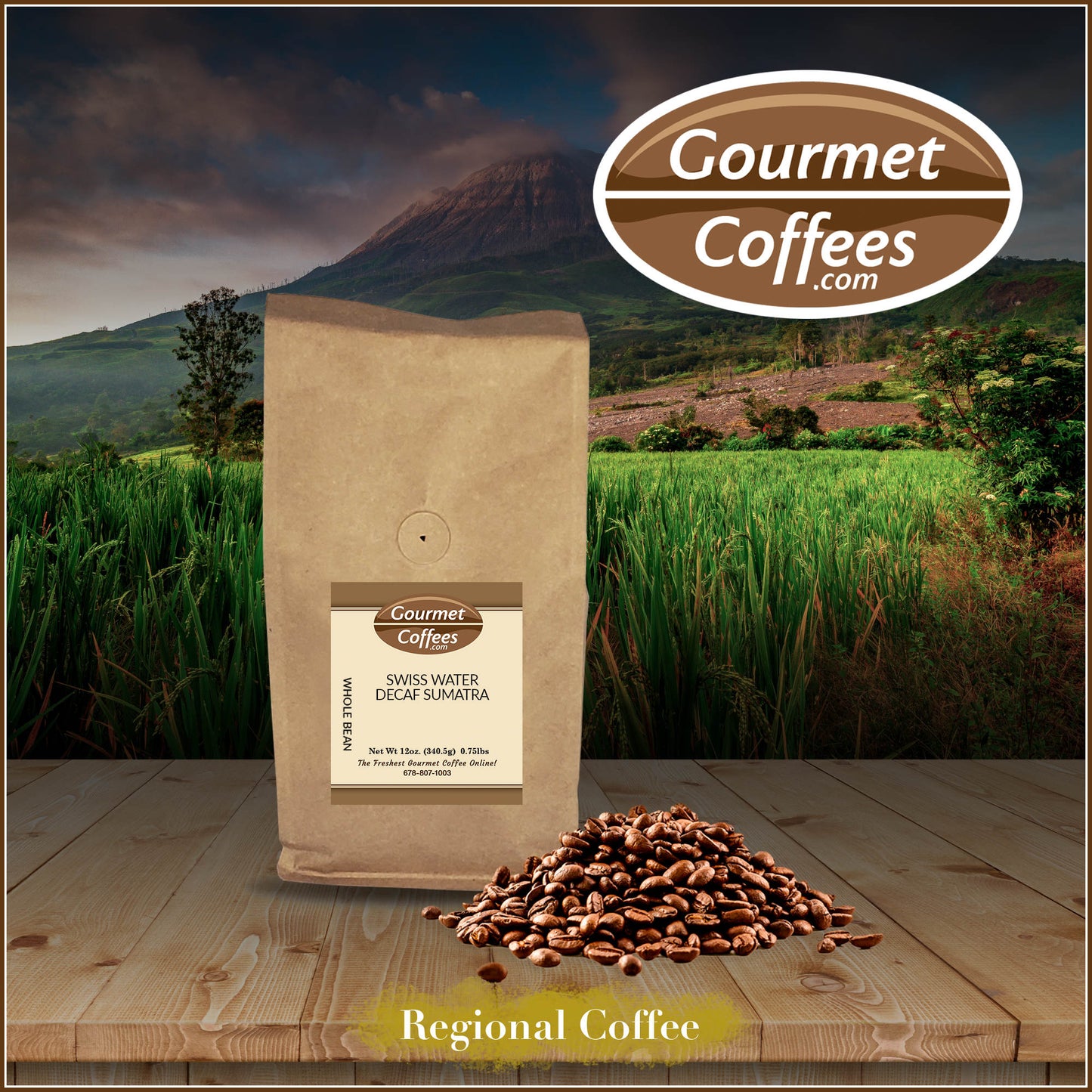 Swiss Water Decaf Sumatra Mandheling Coffee