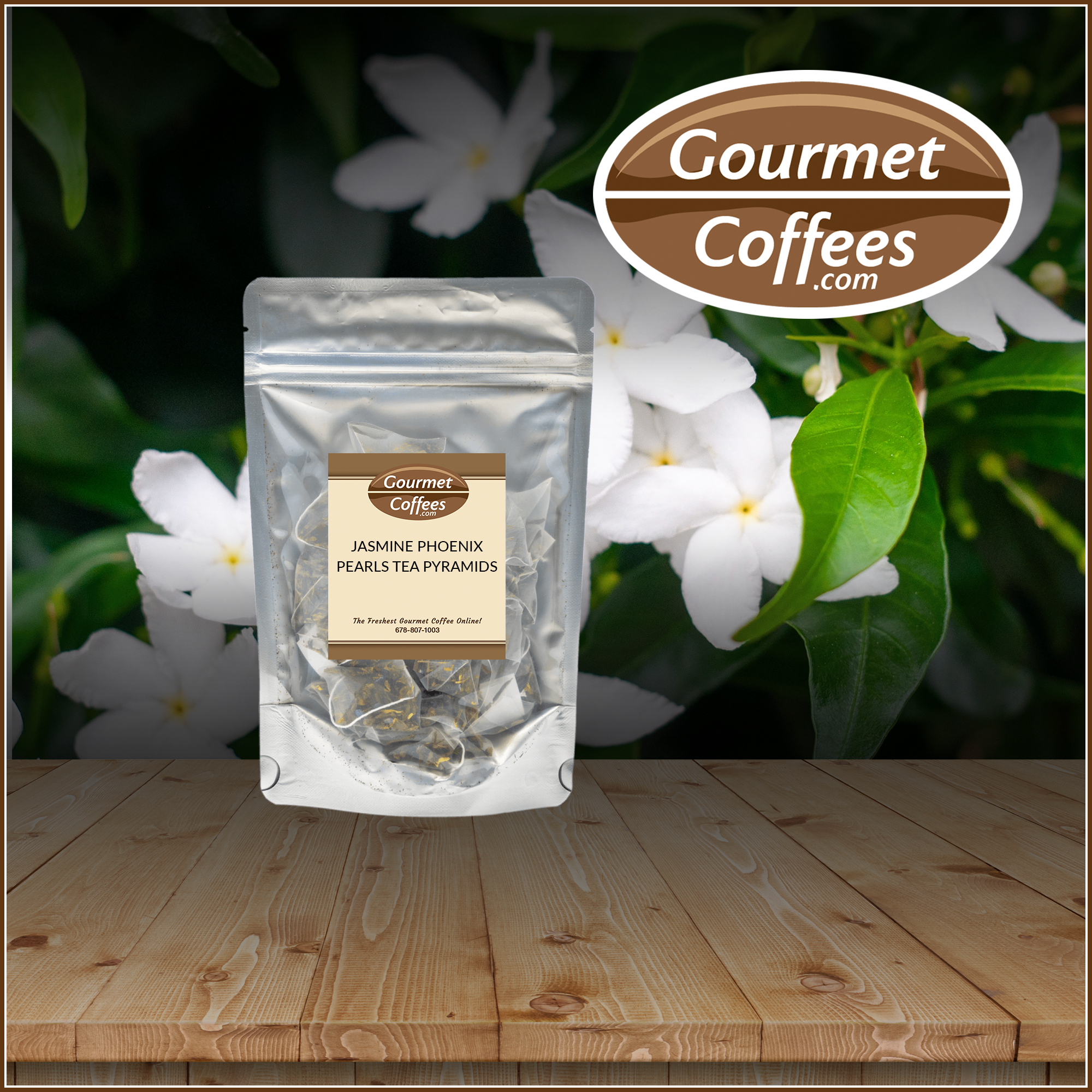 Pyramids Tea Java Jasmine Phoenix Pearls Pyramid Tea – GRMS, gourmetcoffees.com