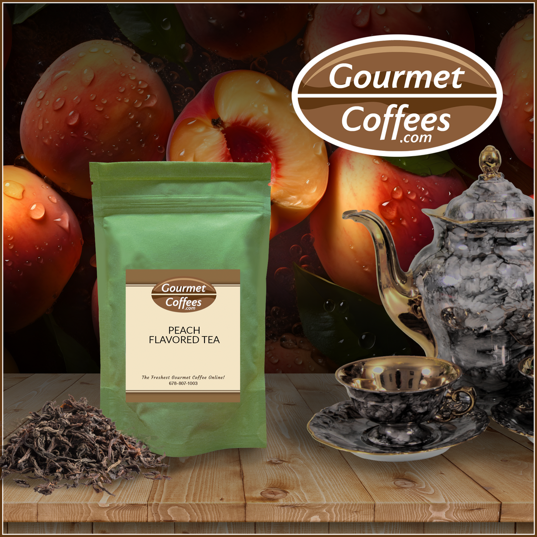 Peach Flavored Tea – GRMS, gourmetcoffees.com