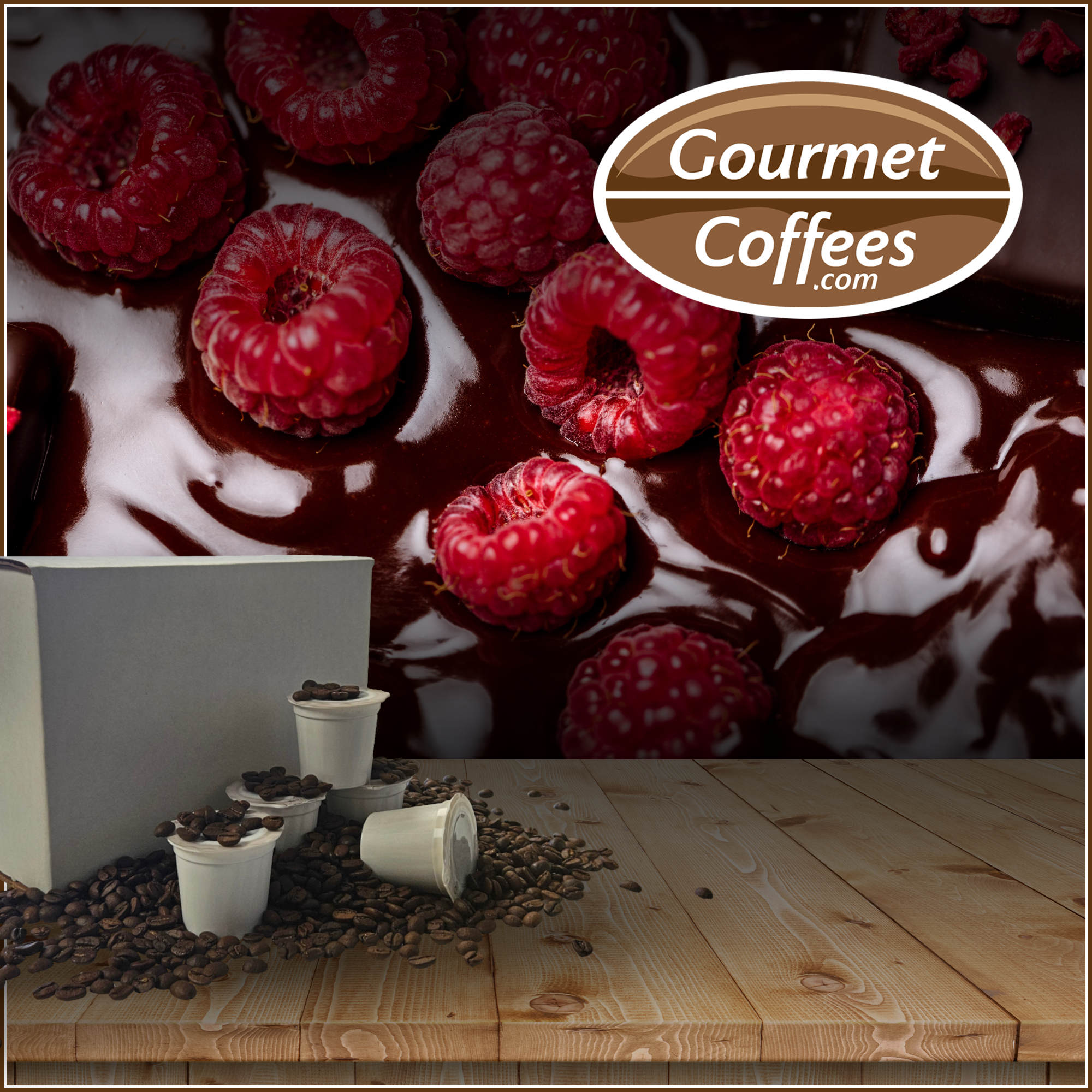 Chocolate Raspberry Coffee Pods – GRMS, gourmetcoffees.com