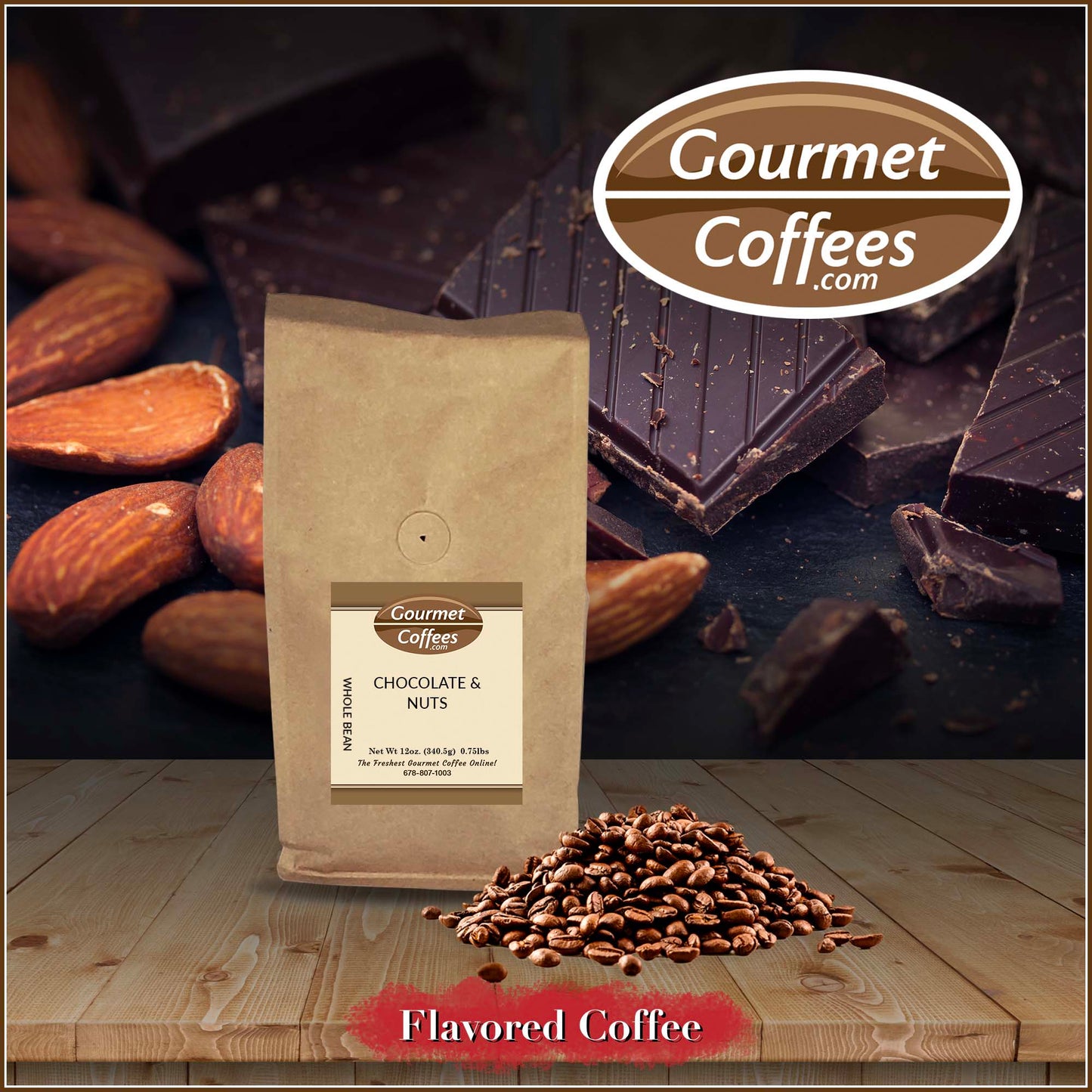 Chocolate and Nuts Flavored Coffee