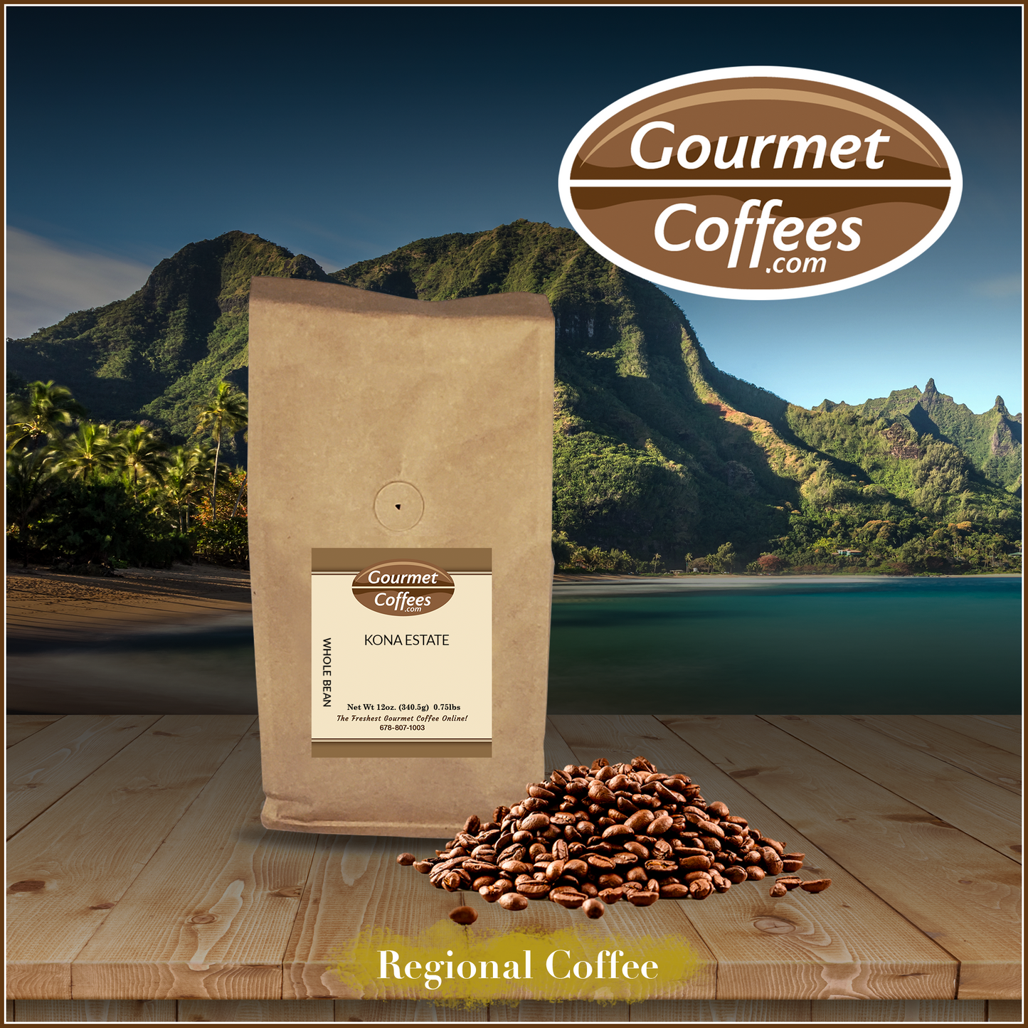100% Kona Estate Coffee